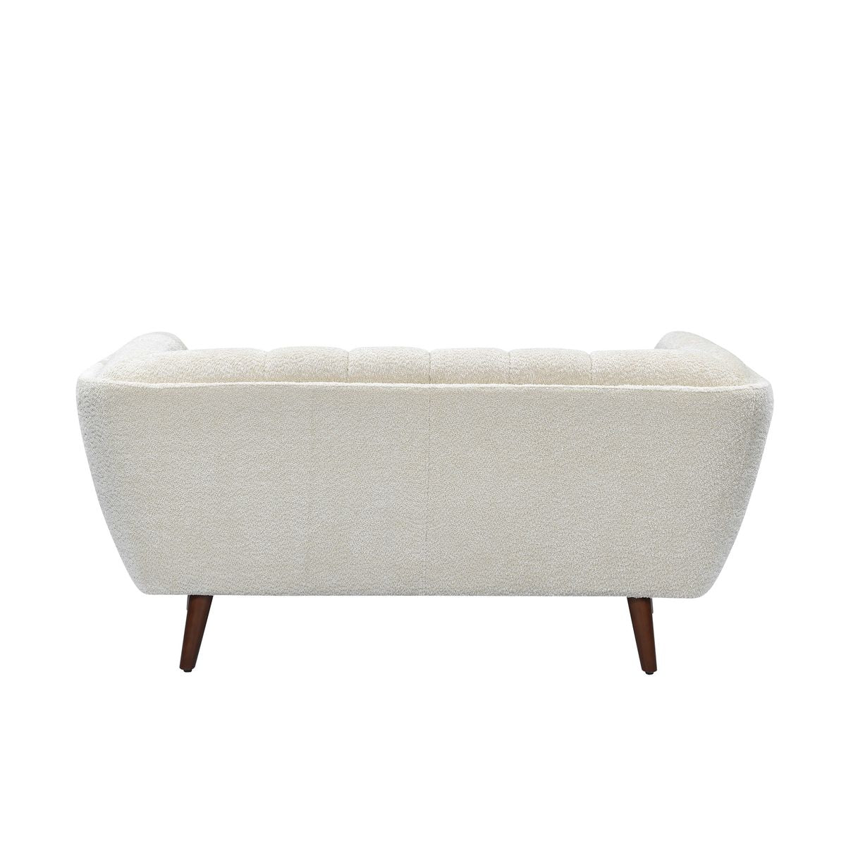 Canapé 2 places effet bouclette écru BERYL