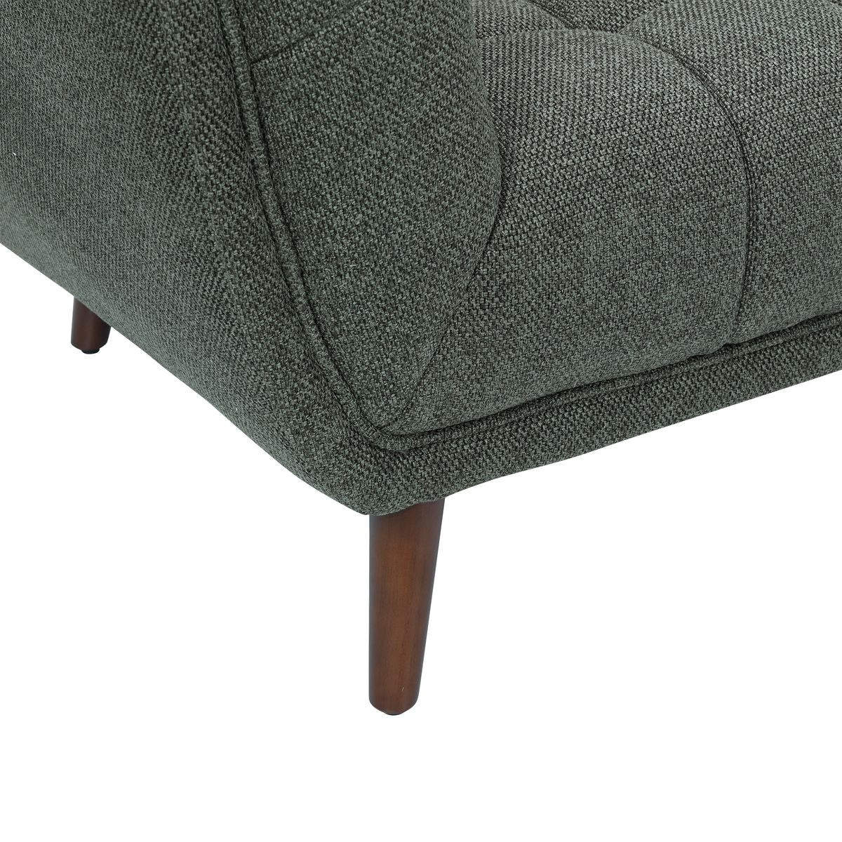 Canapé 2 places tissu vert BERYL