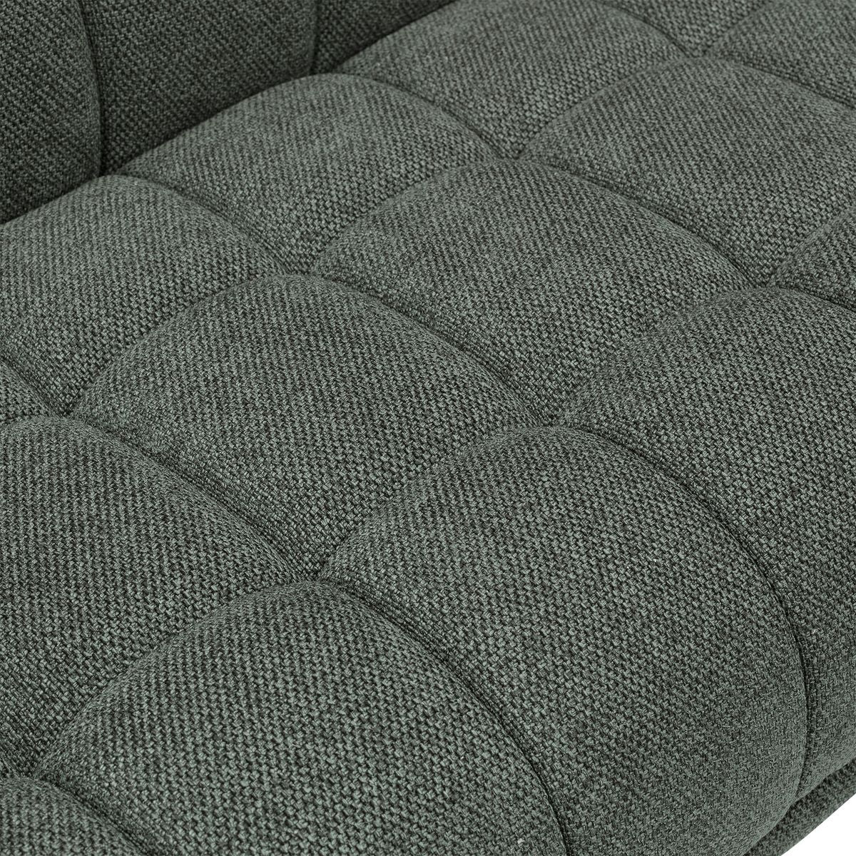 Canapé 2 places tissu vert BERYL