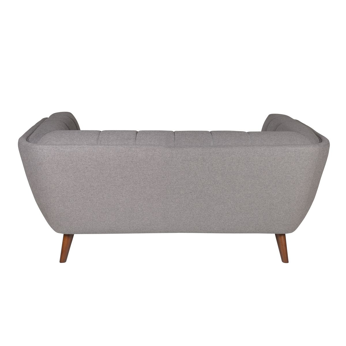 Canapé tissu 2 places gris foncé BERYL