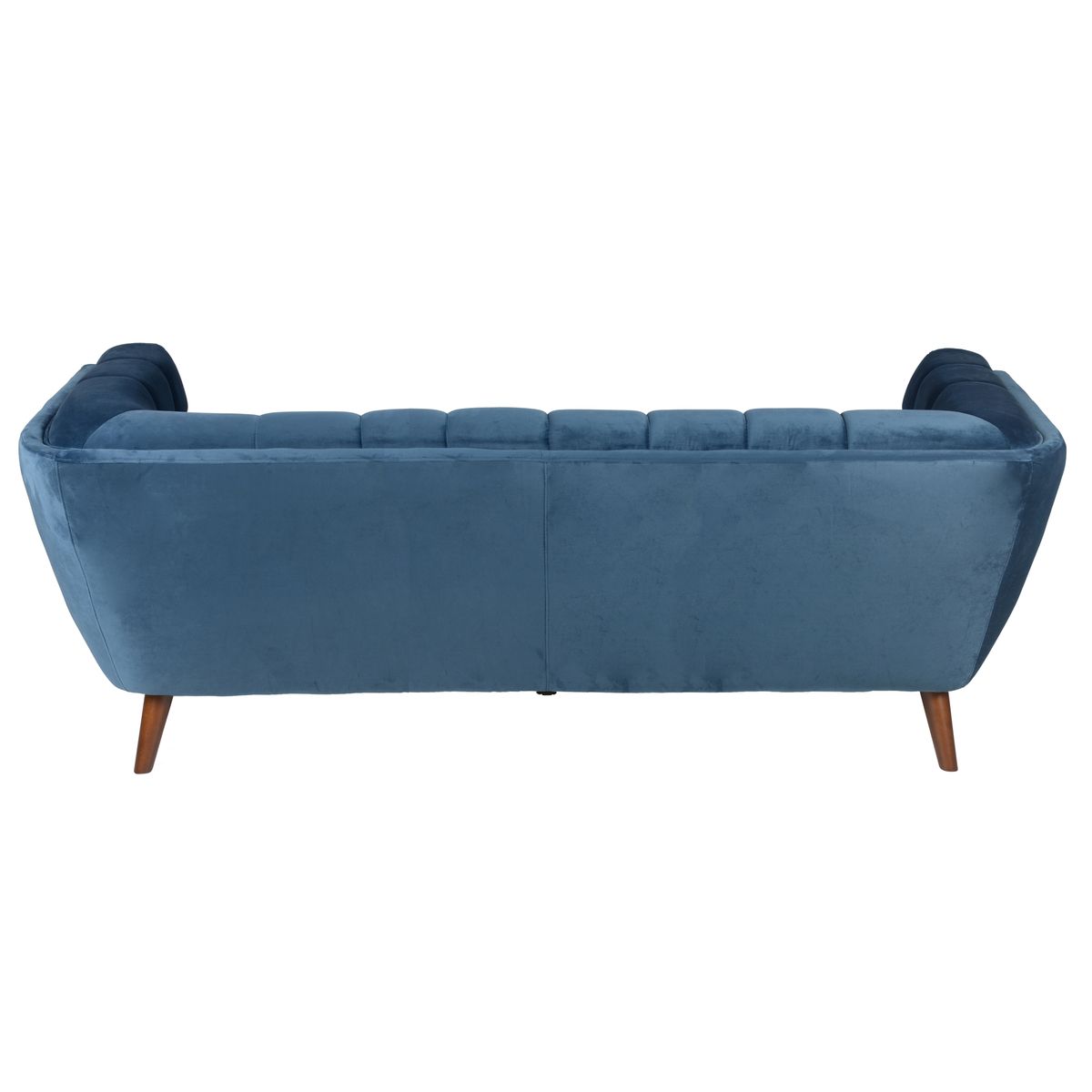 Canapé 3 places en velours bleu foncé Beryl