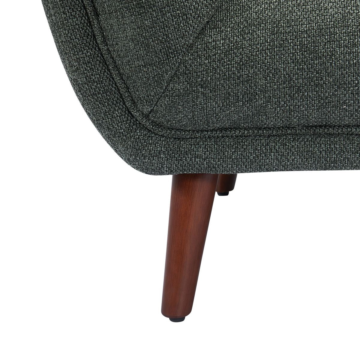 Canapé 3 places tissu vert BERYL