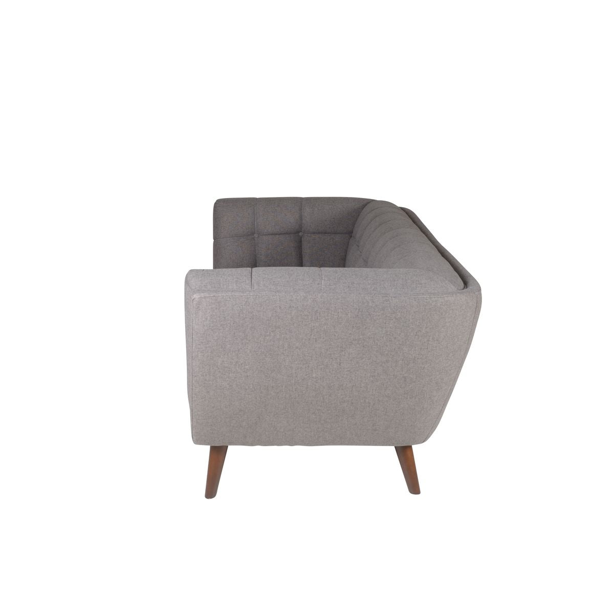 Canapé 3 places en tissu gris foncé Beryl