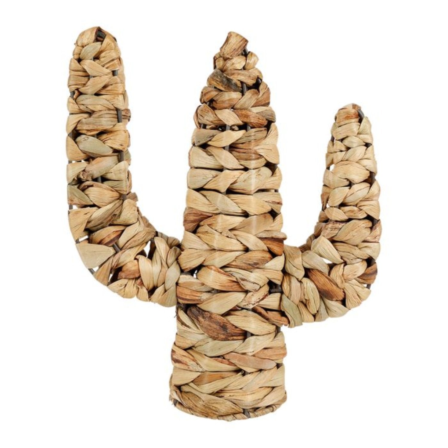 Cactus en rotin naturel, ajoutant une touche de nature et de chaleur à la décoration intérieure.