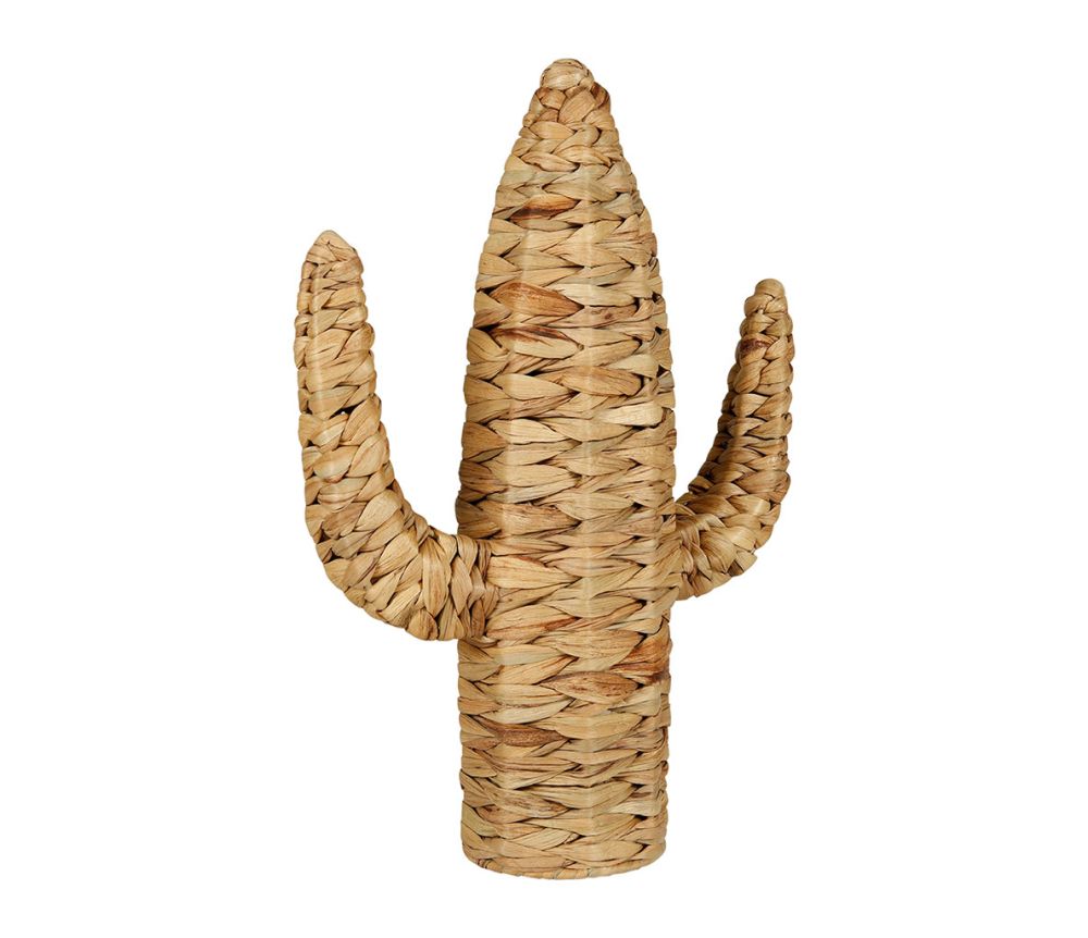 Cactus en rotin naturel, ajoutant une touche de nature et de chaleur à la décoration intérieure.
