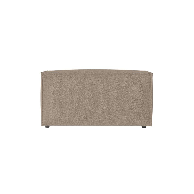 Pouf en tissu bouclette - Taupe