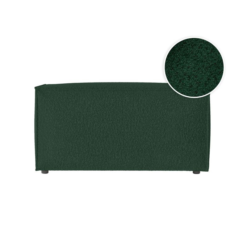 Pouf en tissu bouclette - Vert