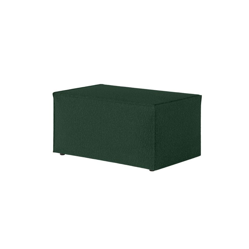 Pouf en tissu bouclette - Vert