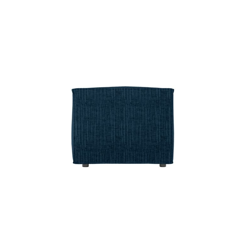 Pouf en tissu texturé 3D - Bleu foncé