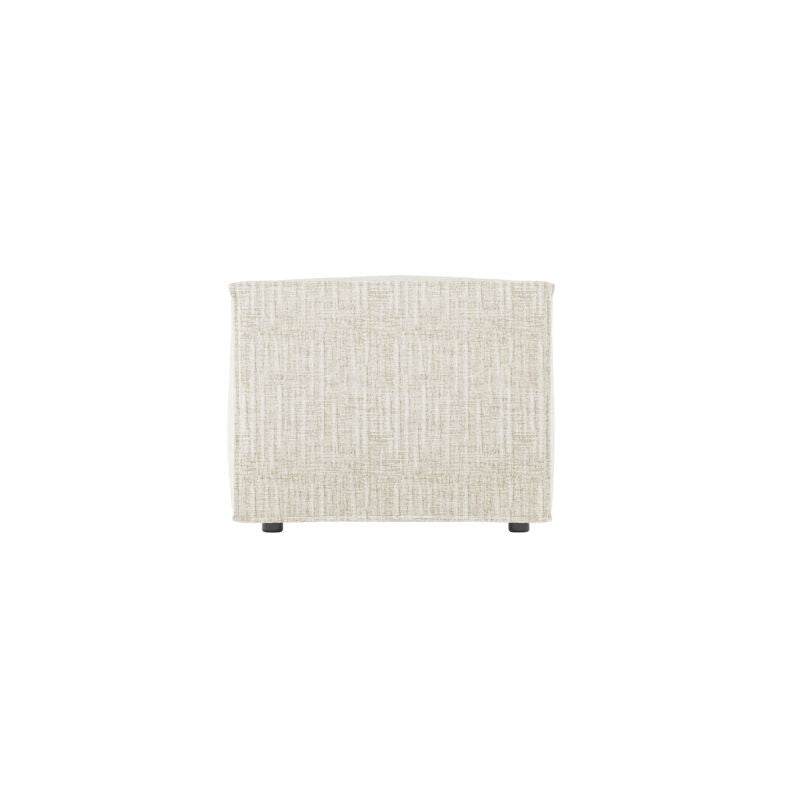 Pouf en tissu texturé 3D - Beige