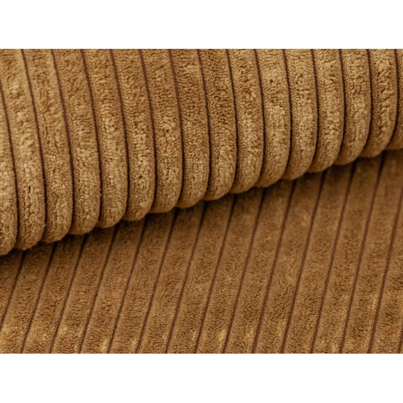 Pouf en velours côtelé - Jaune