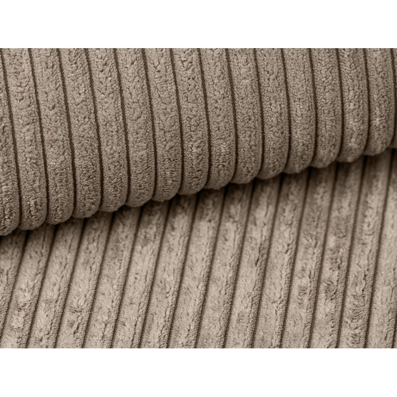 Pouf en velours côtelé - Taupe