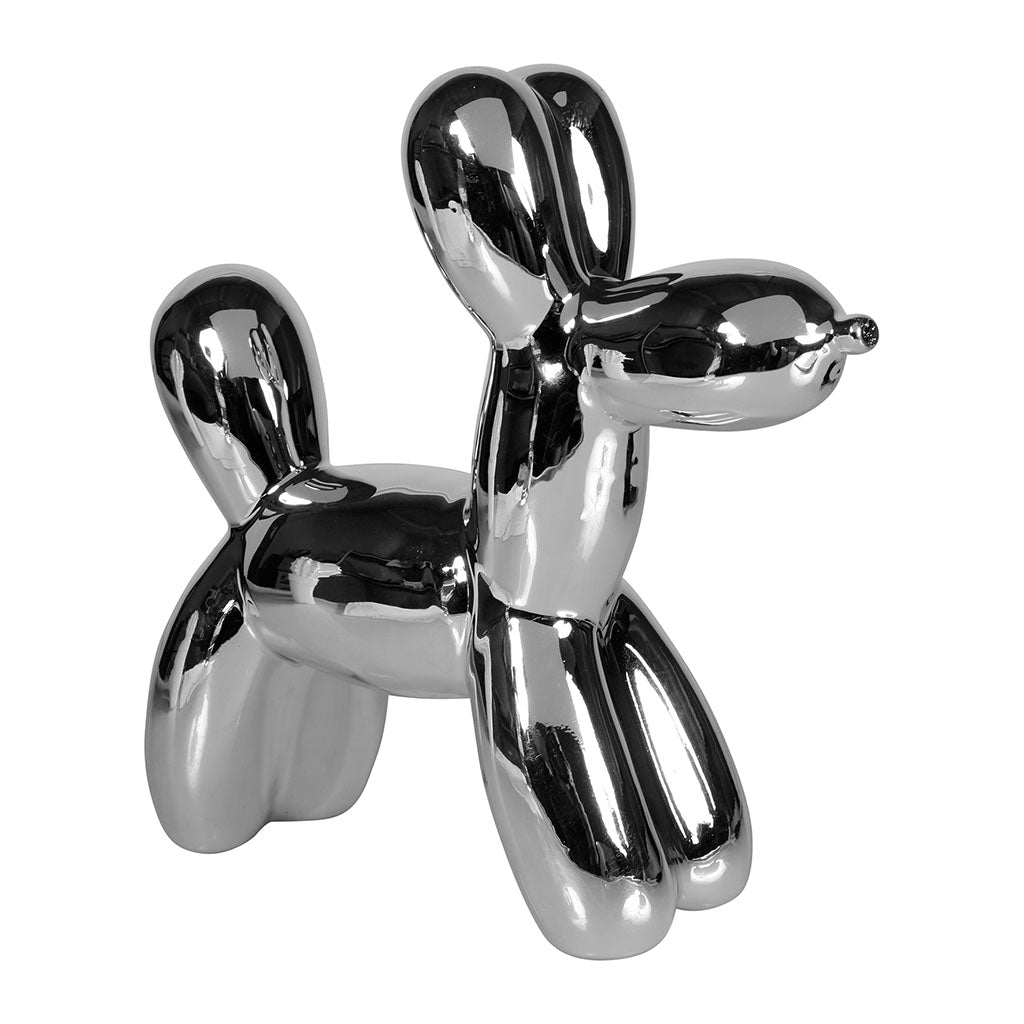 Chien Bubble argenté