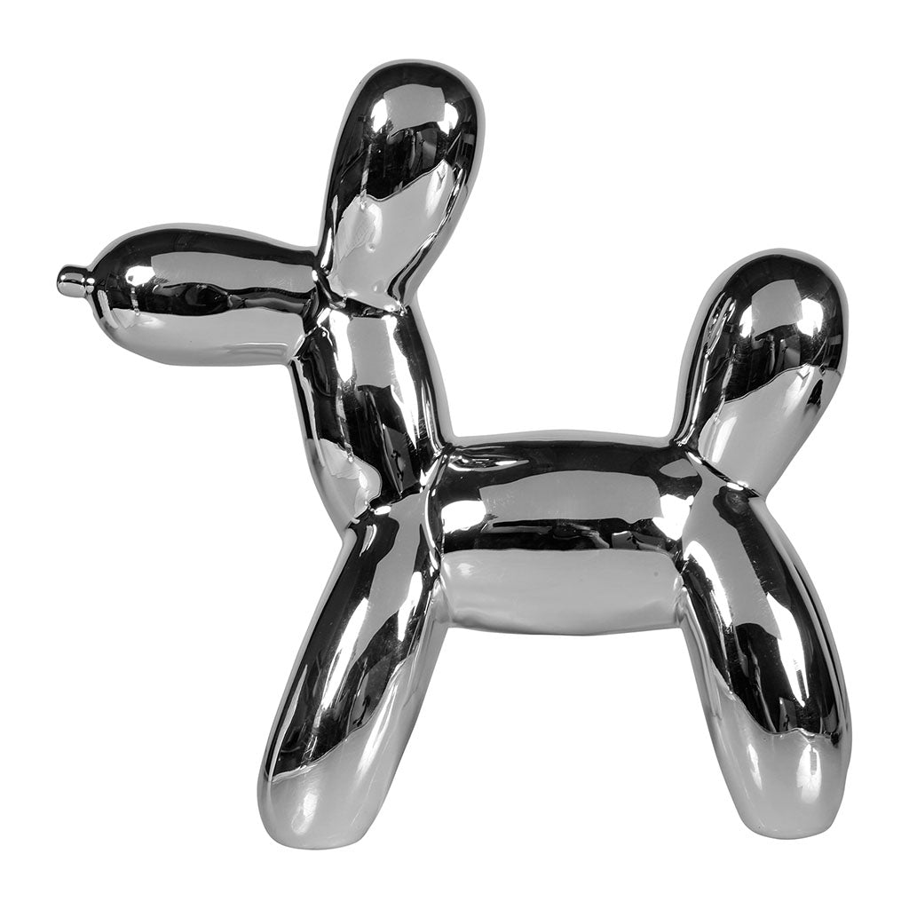 Chien Bubble argenté