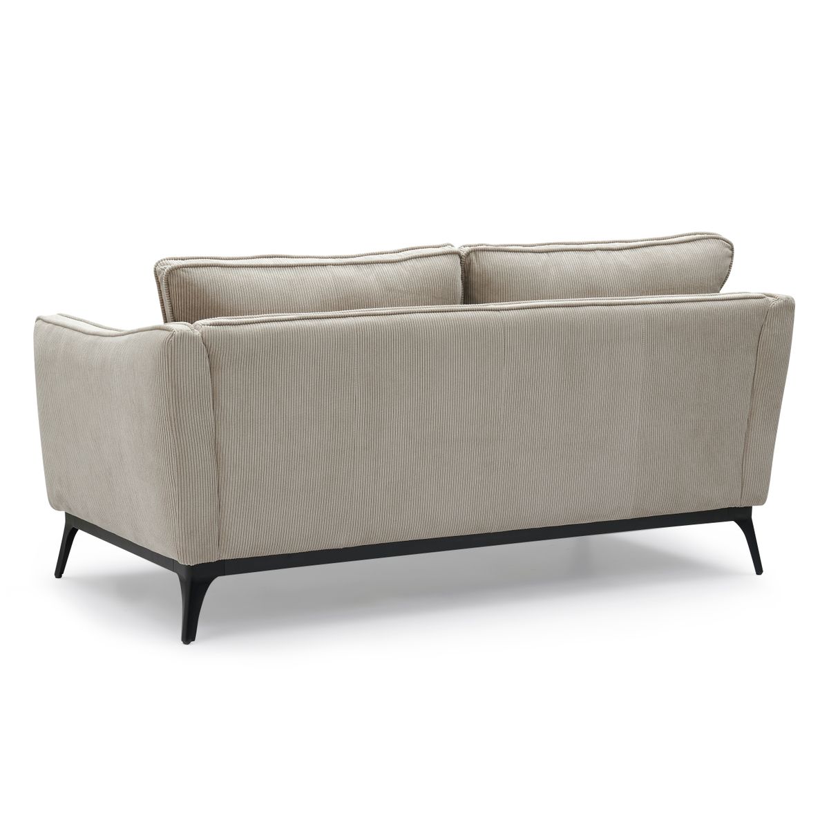 Canapé 2 places Cleo velours côtelé beige