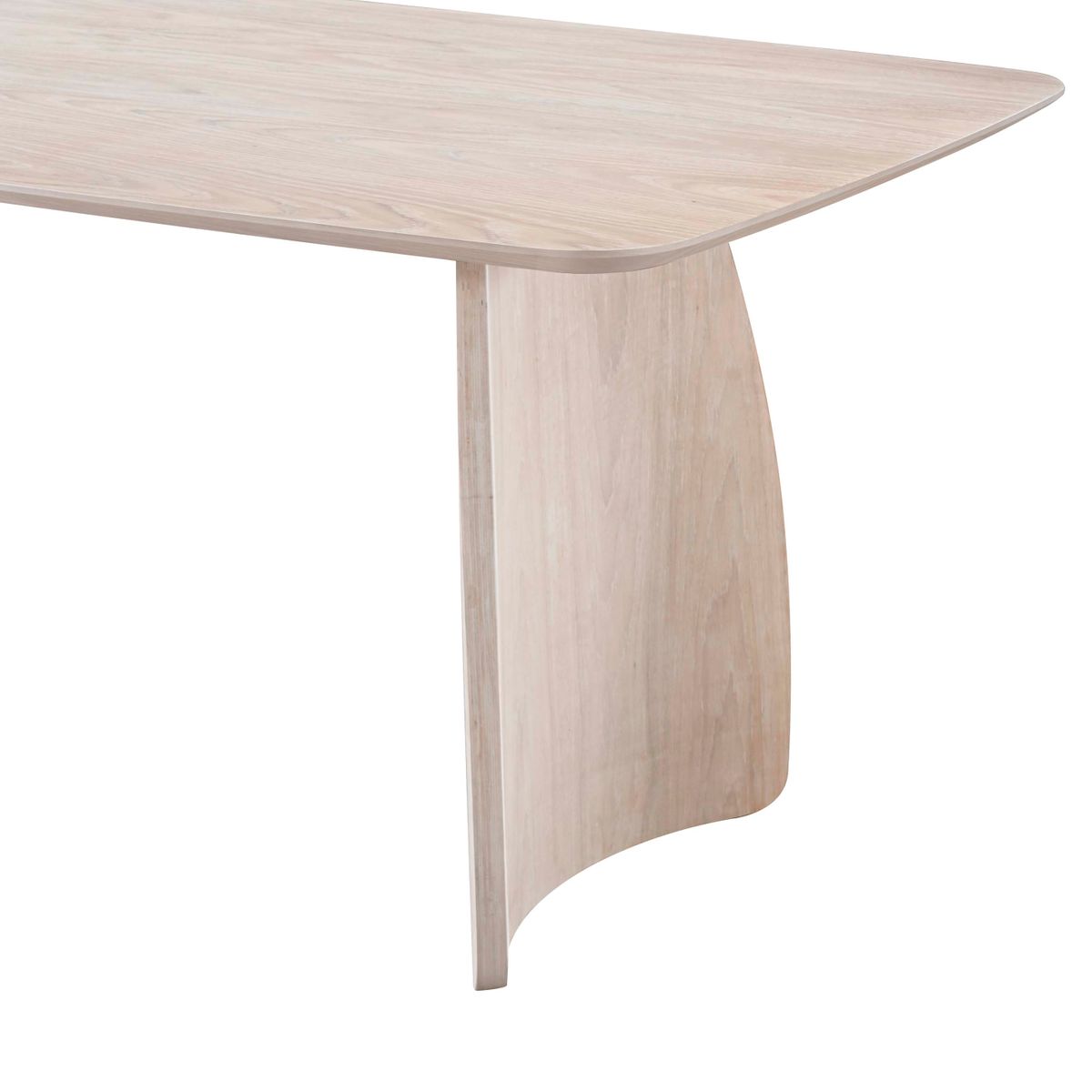 Table repas 180 cm placage chêne CURVI