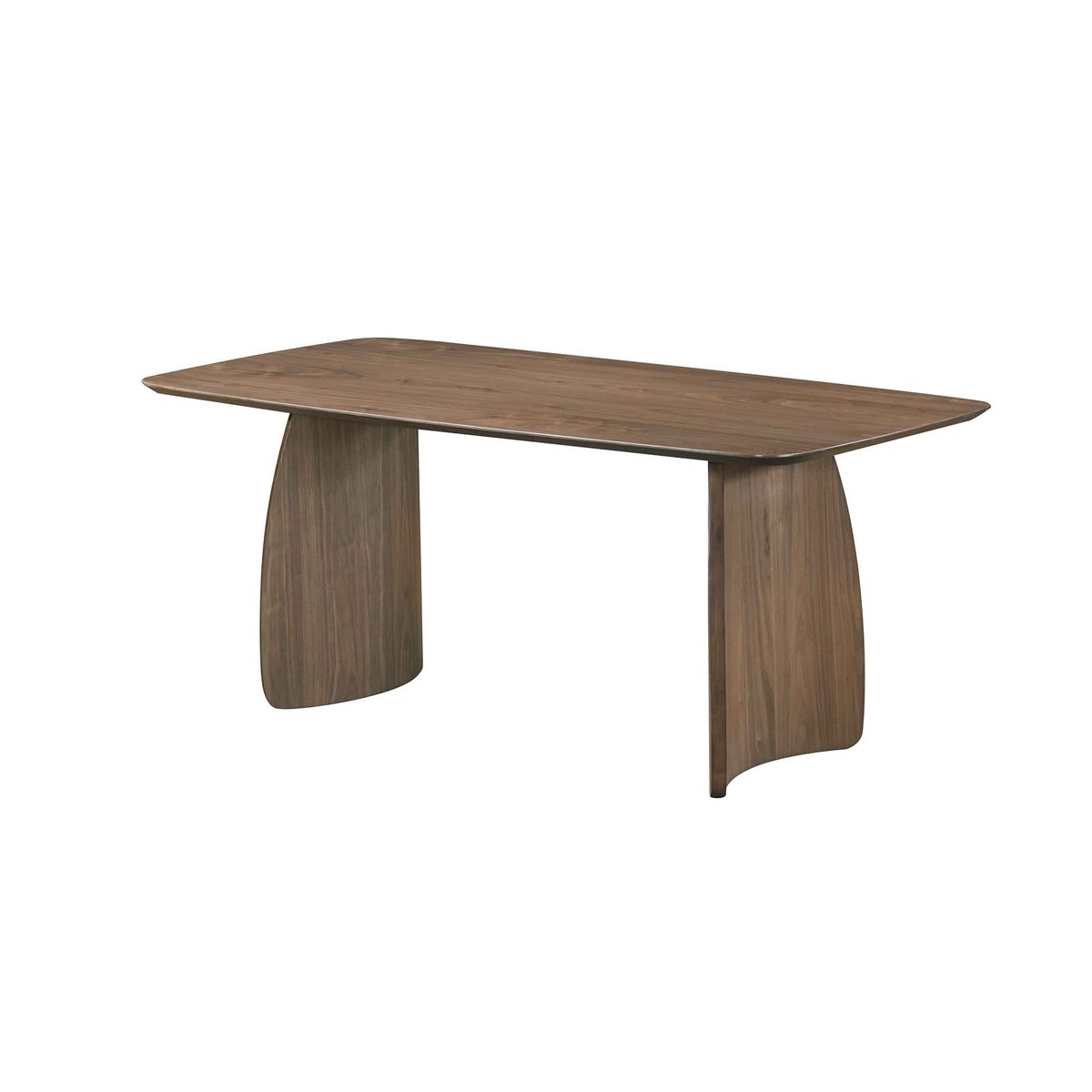 Table repas 180 cm placage noyer CURVI
