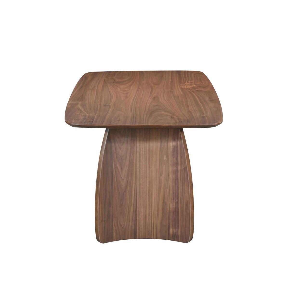 Table repas 180 cm placage noyer CURVI