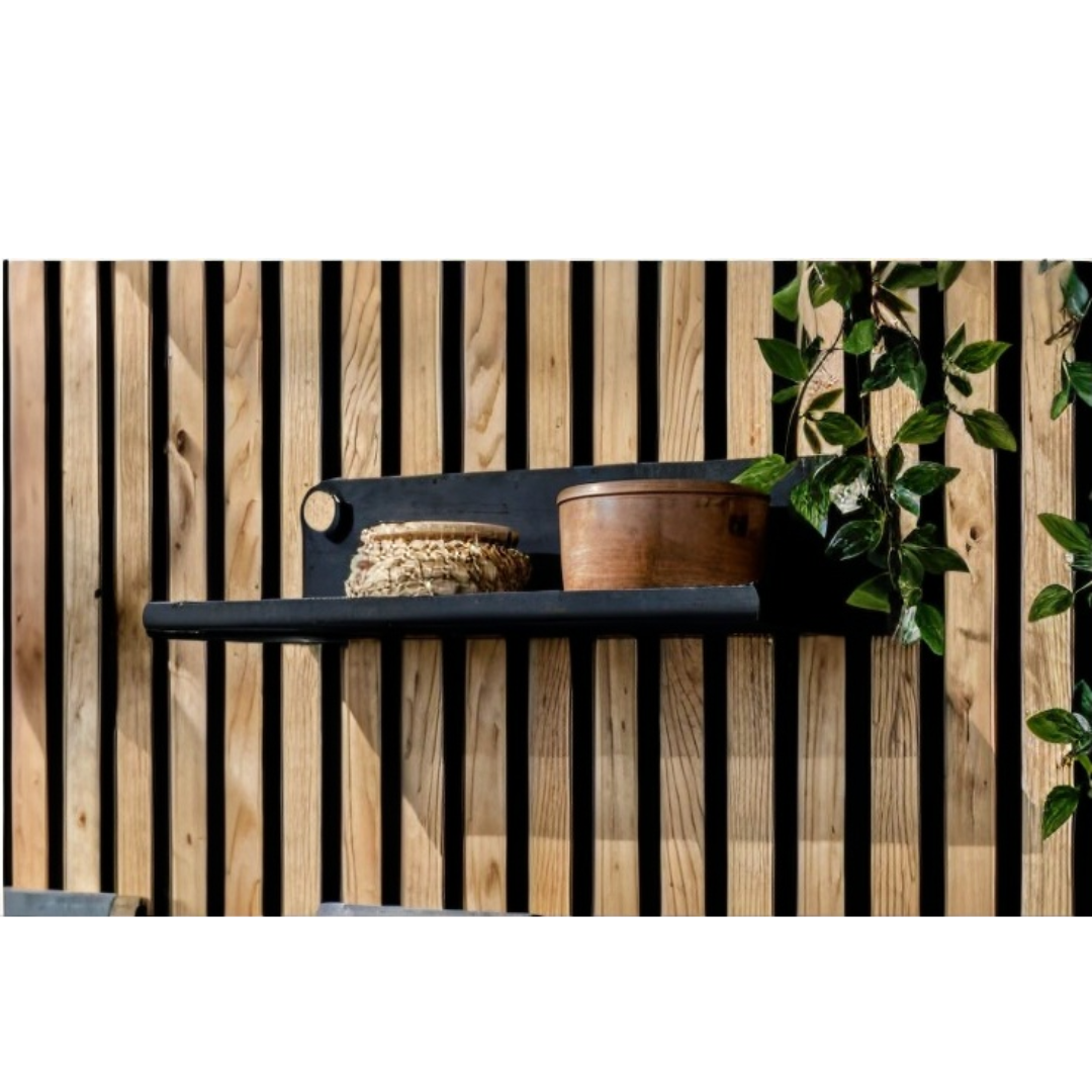 Étagère murale clipsable – Métal noir