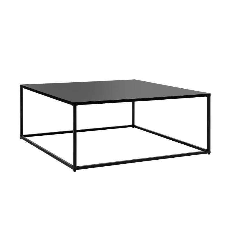 Table basse carrée en métal - Noir