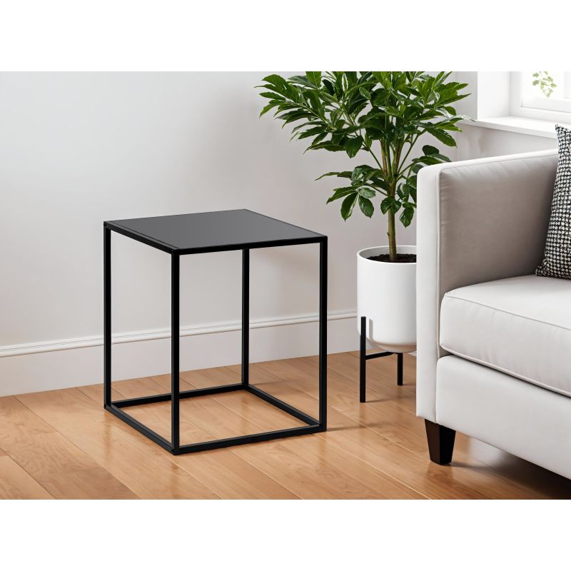Table d'appoint en métal - Noir