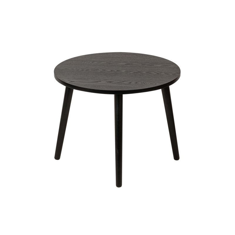 Table basse ronde en bois - Noir