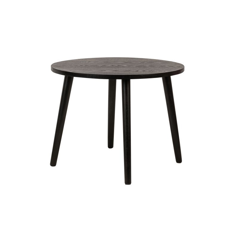 Table basse ronde en bois - Noir