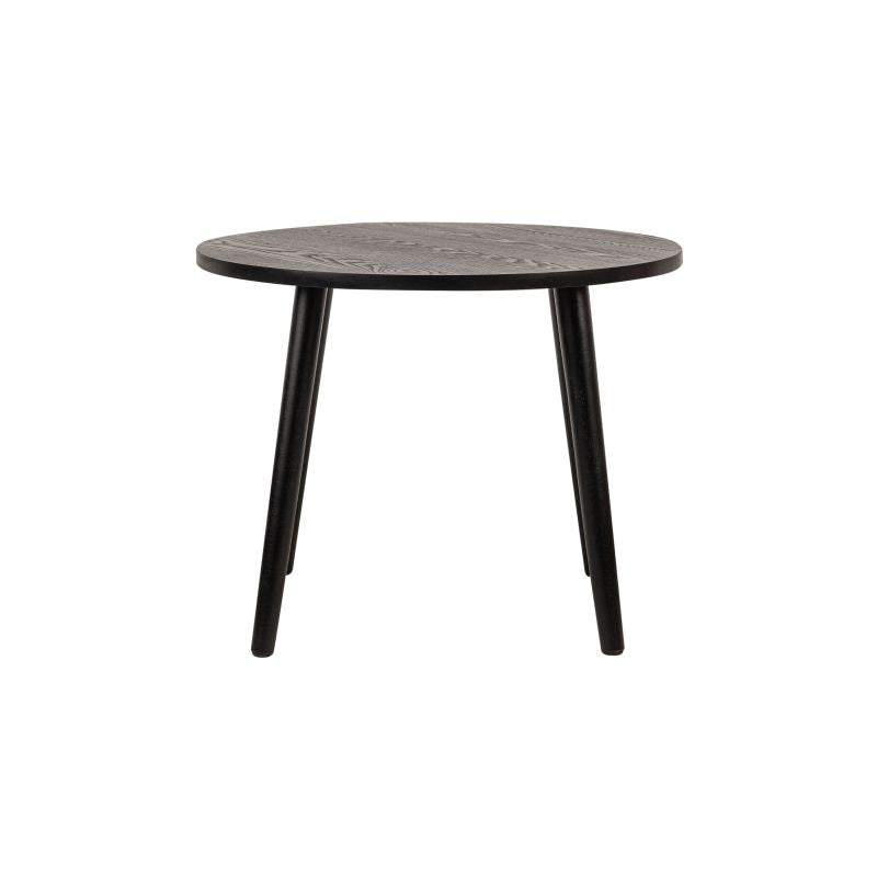 Table basse ronde en bois - Noir