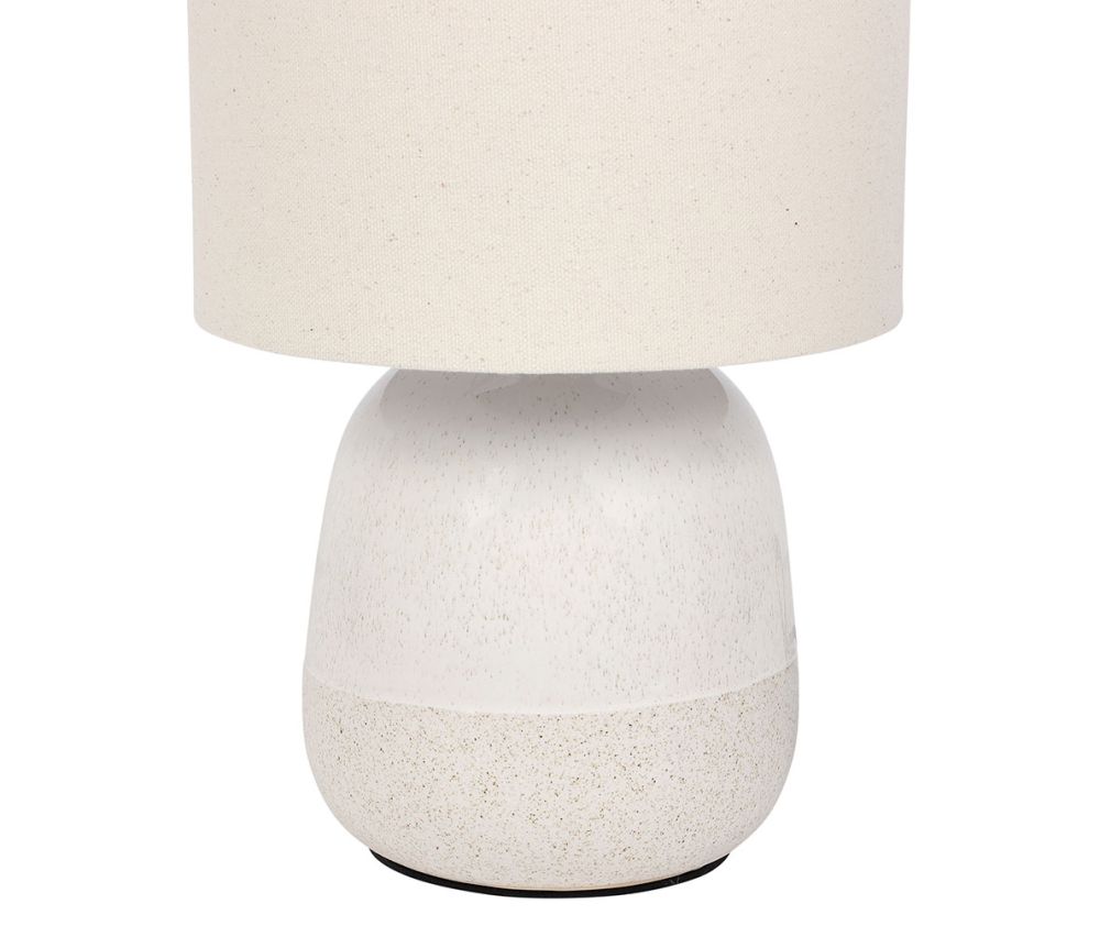 Lampe Céramique Candide Blanche Beige