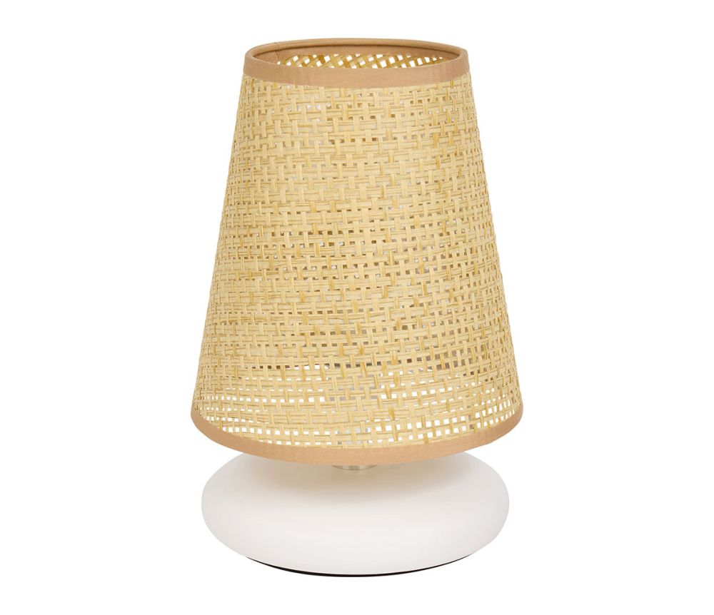 Lampe Céramique Naturelle 'Eliott' Blanche