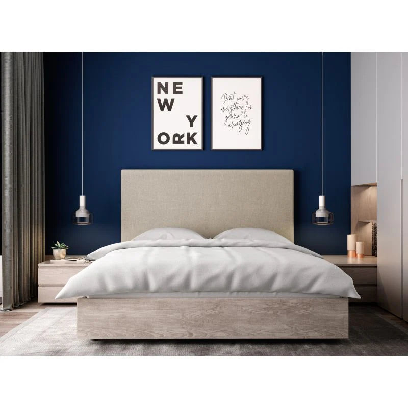 Tête de lit en tissu - Beige 140cm