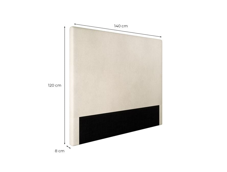 Tête de lit en tissu - Beige 140cm
