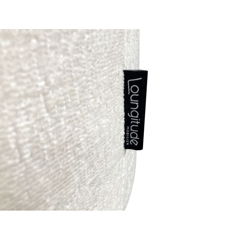 Fauteuil en tissu bouclette - Blanc