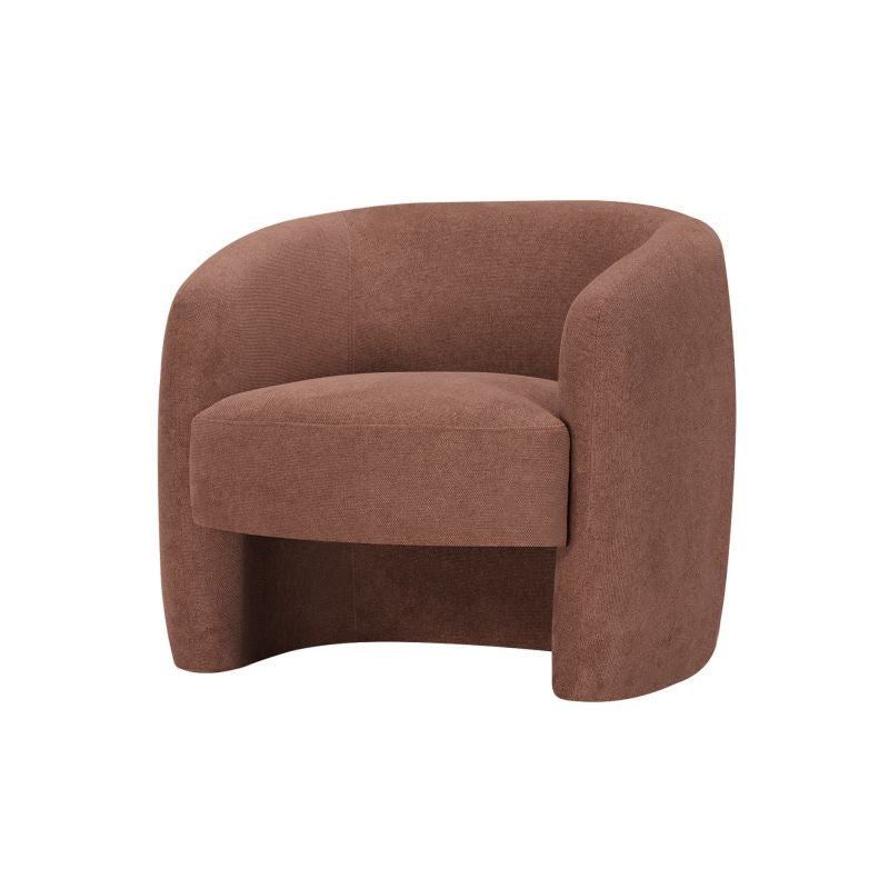 Fauteuil en tissu - Terracotta