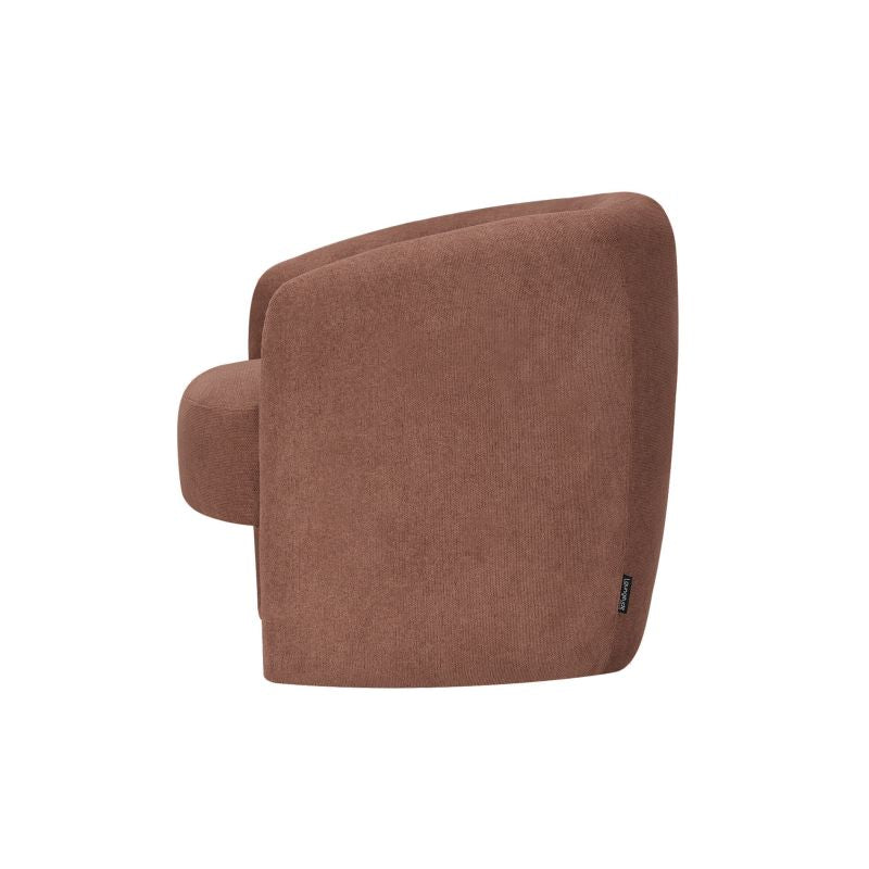 Fauteuil en tissu - Terracotta