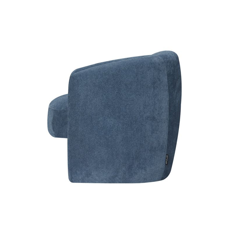 Fauteuil en tissu - Bleu foncé