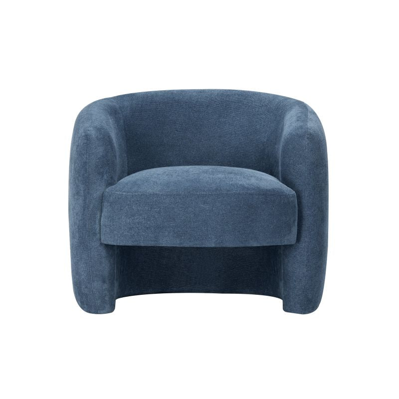 Fauteuil en tissu - Bleu foncé