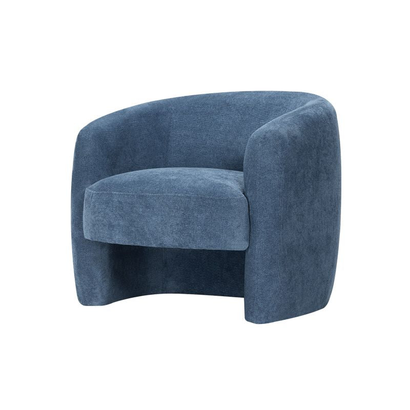 Fauteuil en tissu - Bleu foncé