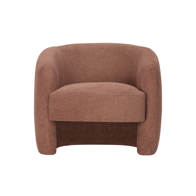Fauteuil en tissu - Terracotta