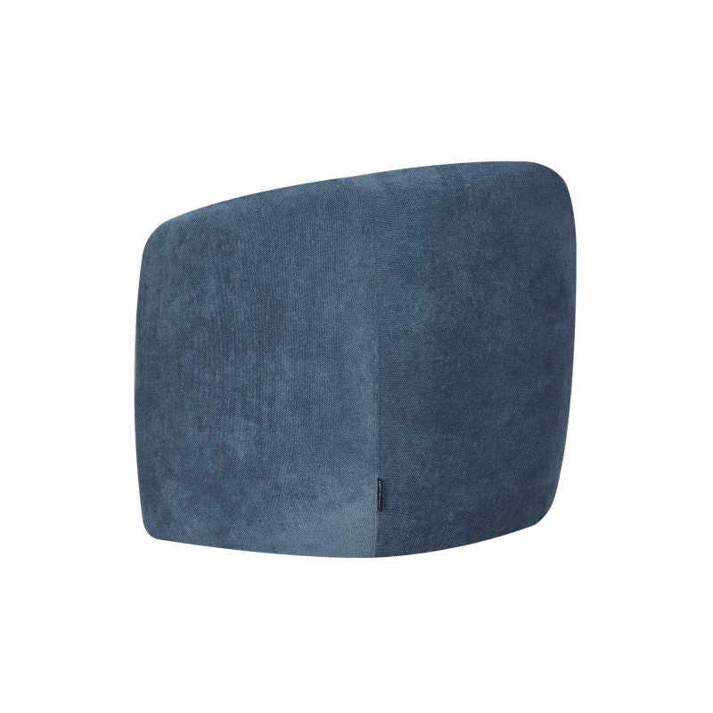 Fauteuil en tissu - Bleu foncé