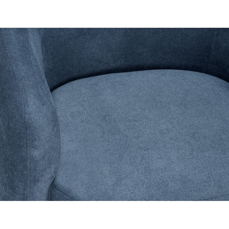 Fauteuil en tissu - Bleu foncé