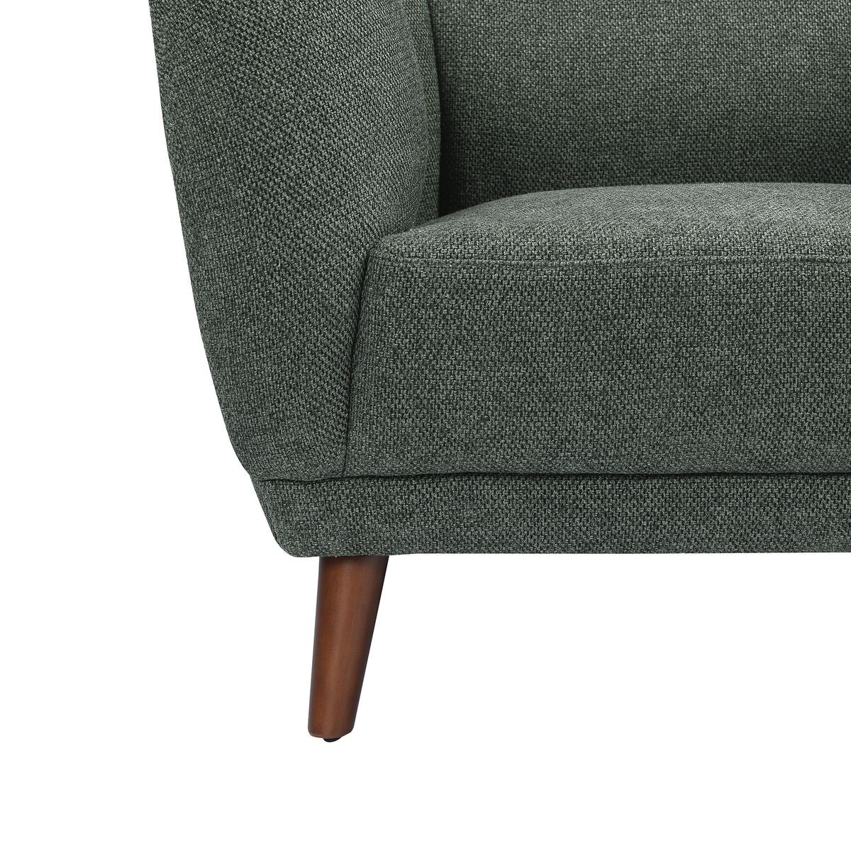 Fauteuil en tissu vert MARLO