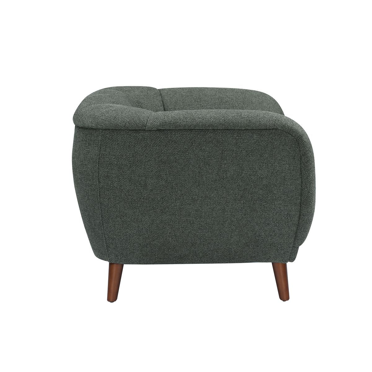 Fauteuil en tissu vert MARLO