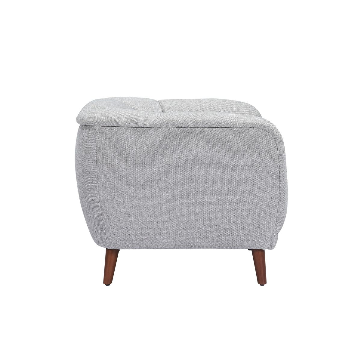 Fauteuil en tissu gris MARLO