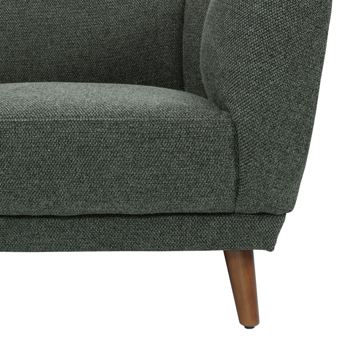 Canapé 2 places tissu vert MARLO