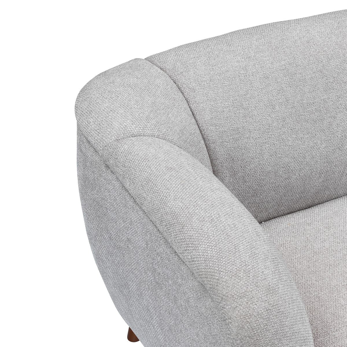 Canapé 2 places tissu gris clair MARLO