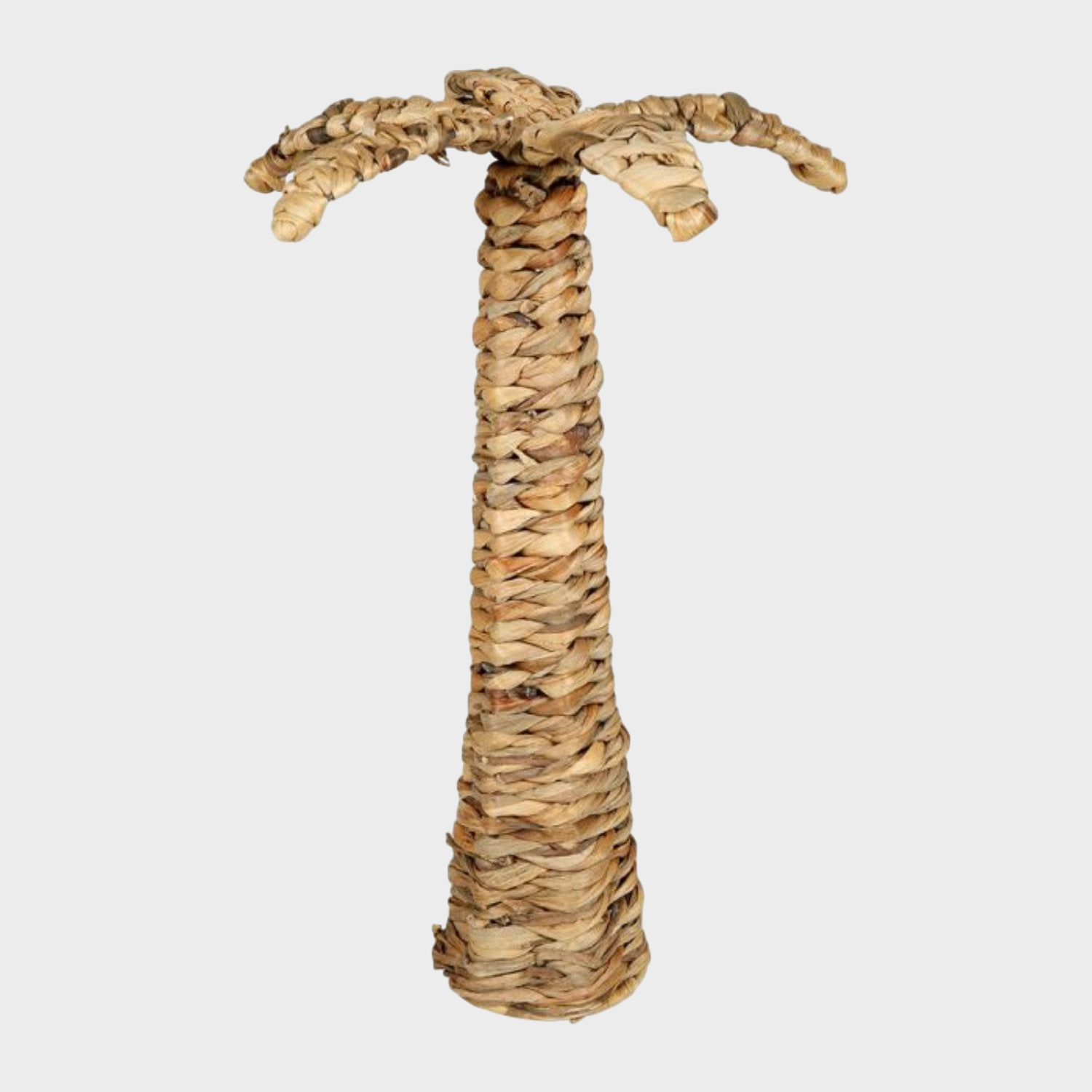 Grand palmier en rotin naturel, ajoutant une ambiance tropicale et chaleureuse à la décoration intérieure.