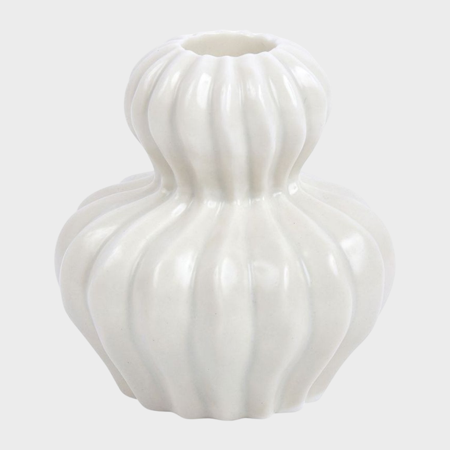 Photophore en céramique blanc avec motif Cactus, ajoutant une touche élégante et moderne à la décoration intérieure.