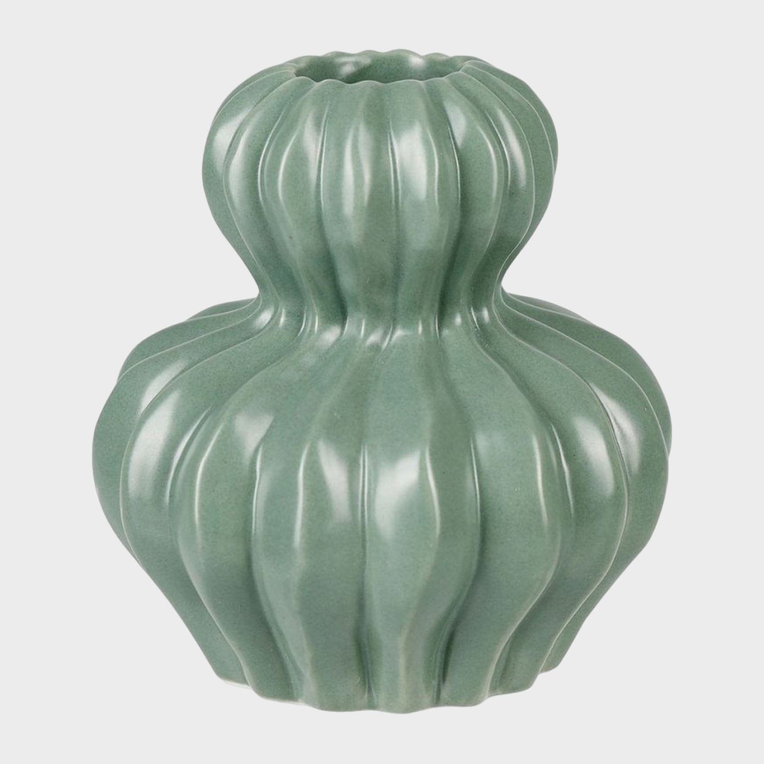 Photophore en céramique vert avec motif Cactus, ajoutant une touche élégante et moderne à la décoration intérieure.