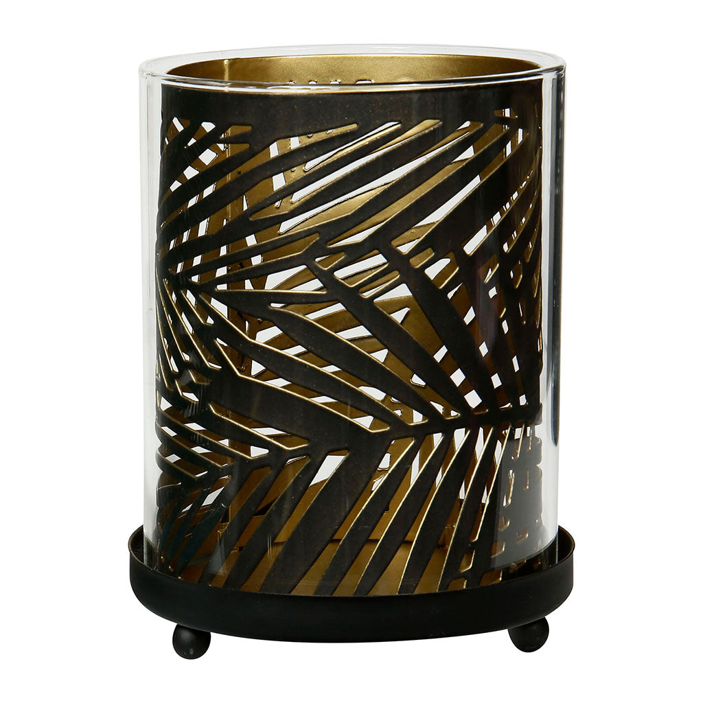 Photophore Palmes noir